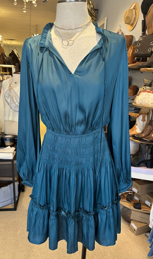 Current Air Dark Teal Mini Dress