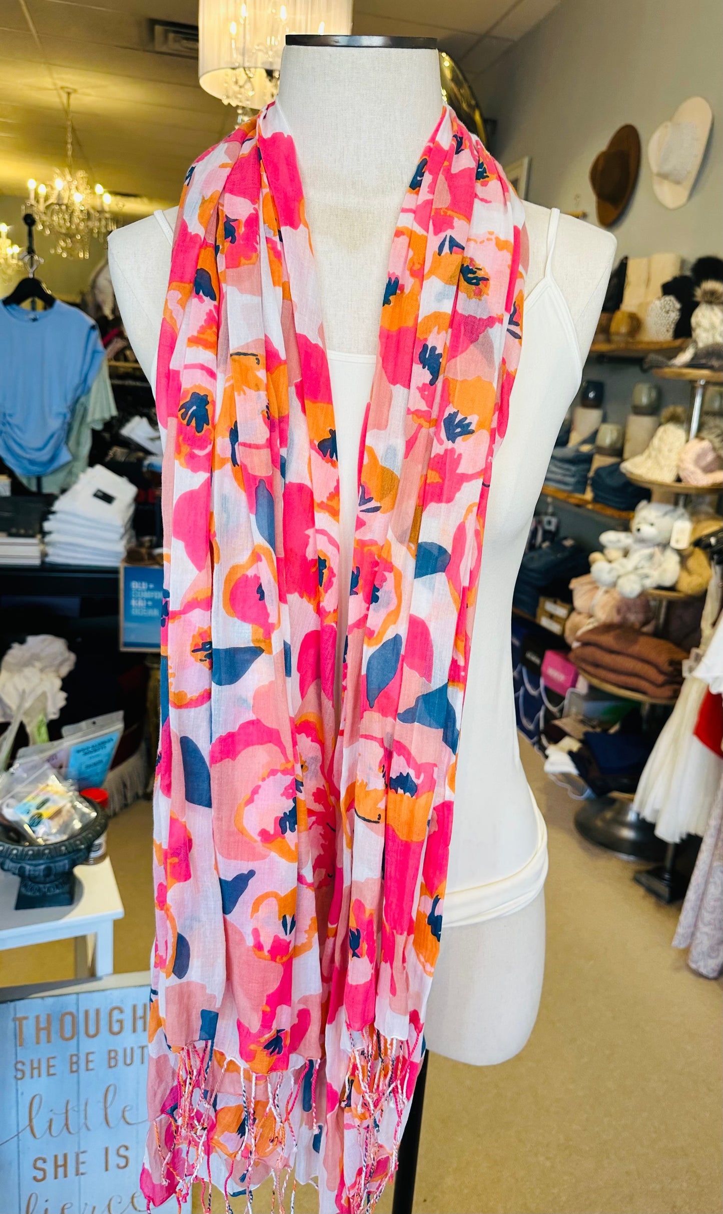 Giftcraft retro floral scarf
