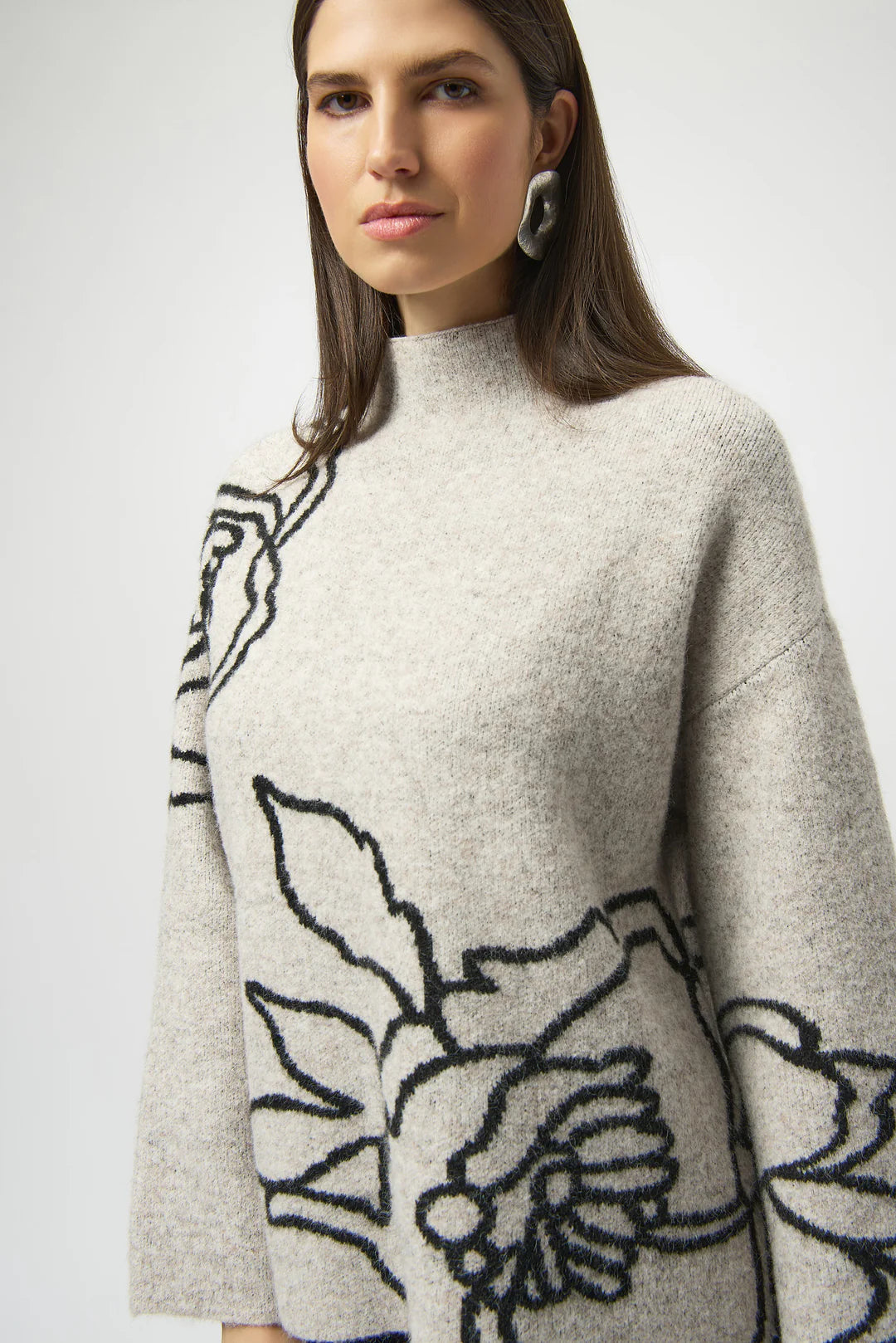 Joseph Ribkoff Floral Knit Sweater
