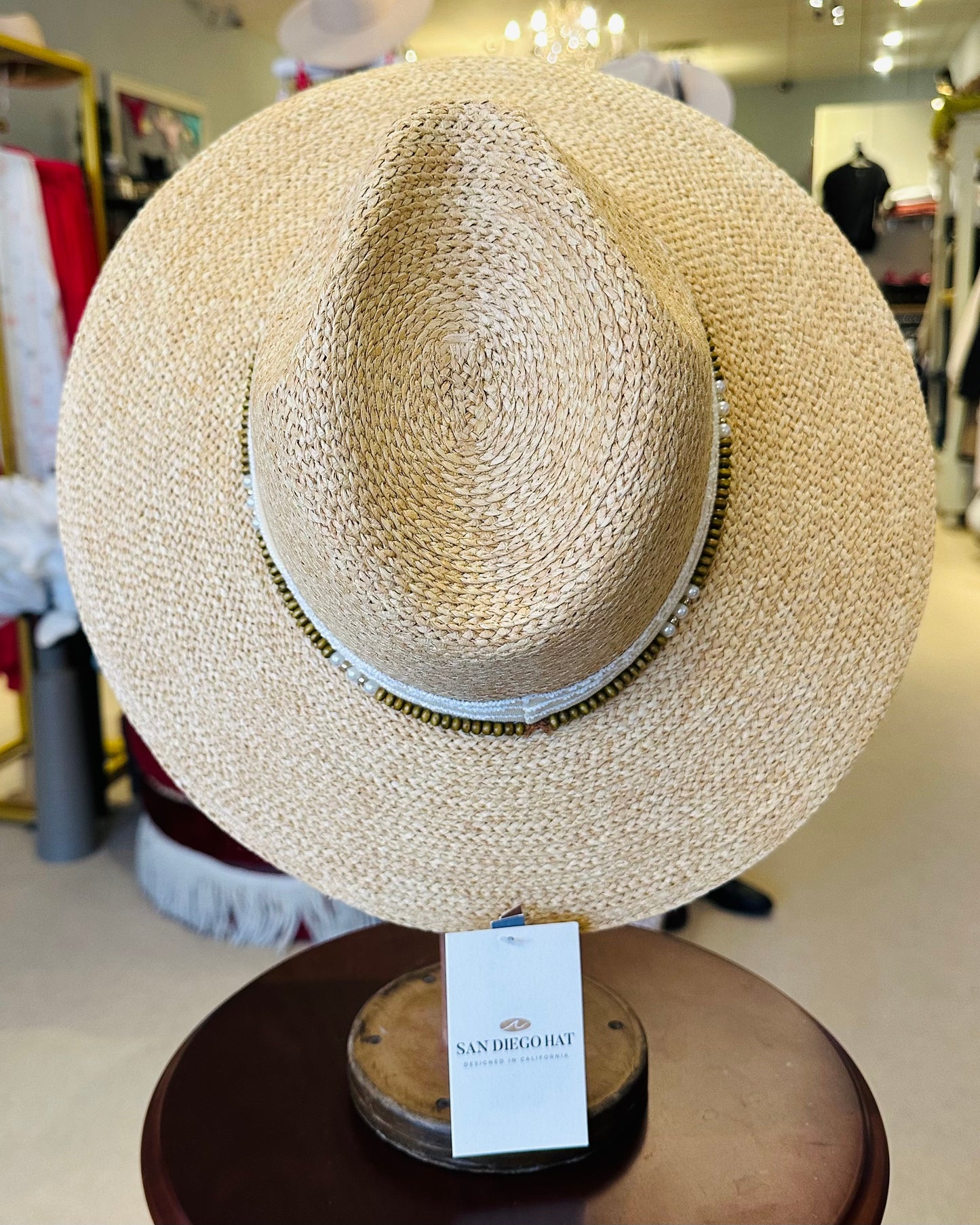 San Diego Hat Company Coco Paper Braid Fedora