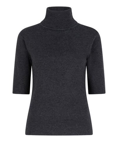 Esqualo Rib Short Sleeve Turtleneck