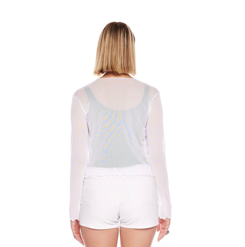 Viereck Eclat Bolero In White Mesh