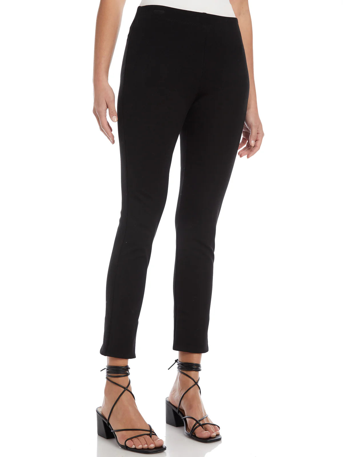 Fifteen Twenty Black Ankle Pant With Slit