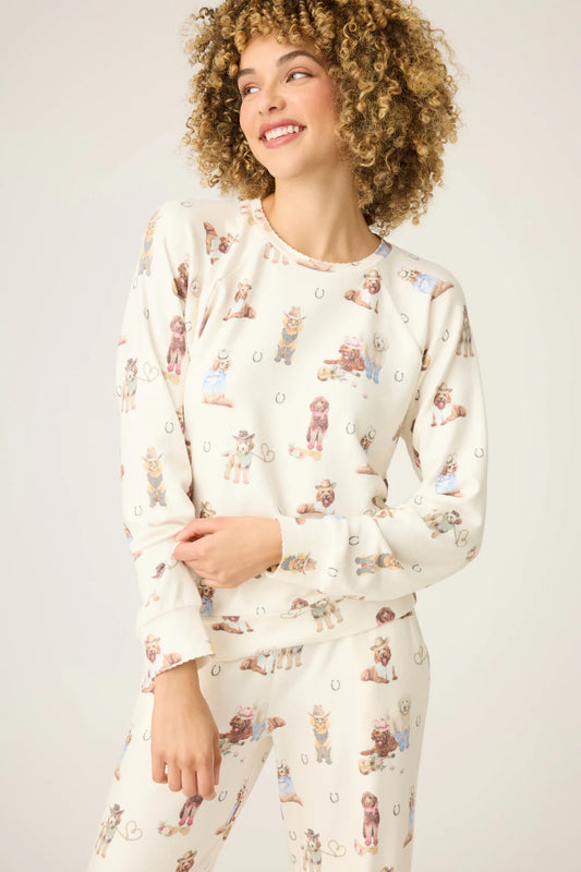 PJ Salvage Ruff On The Range Long Sleeve Top