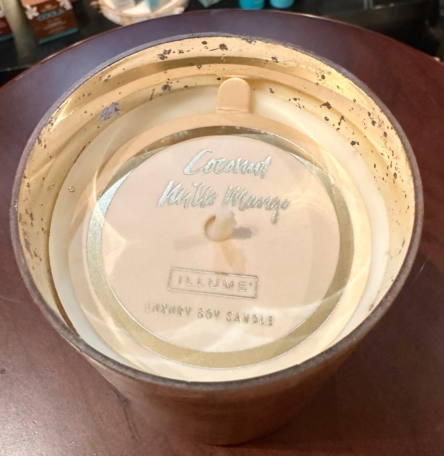 Illume Coconut Milk Mango Emory Glass Candle