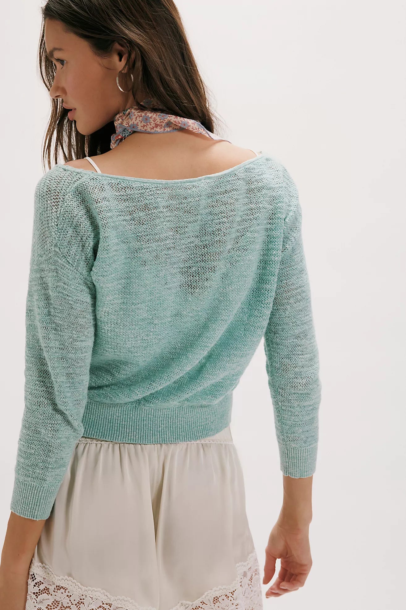 Free People Soft Focus Gauge Pullover