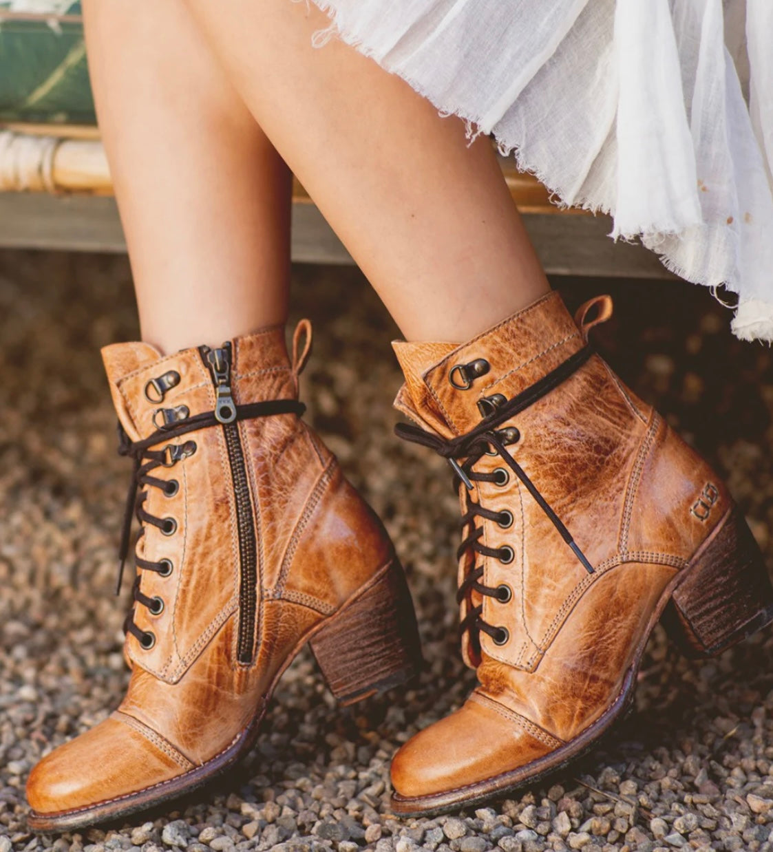 BedStu Judgment Boots Rustic Tan