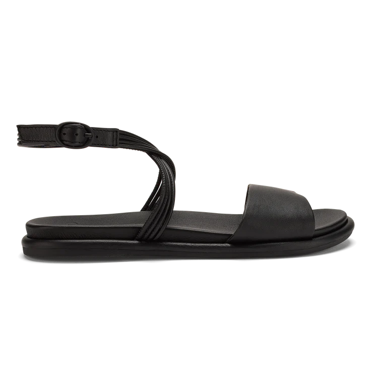 Olukai Tiare Wrap Sandal In Black