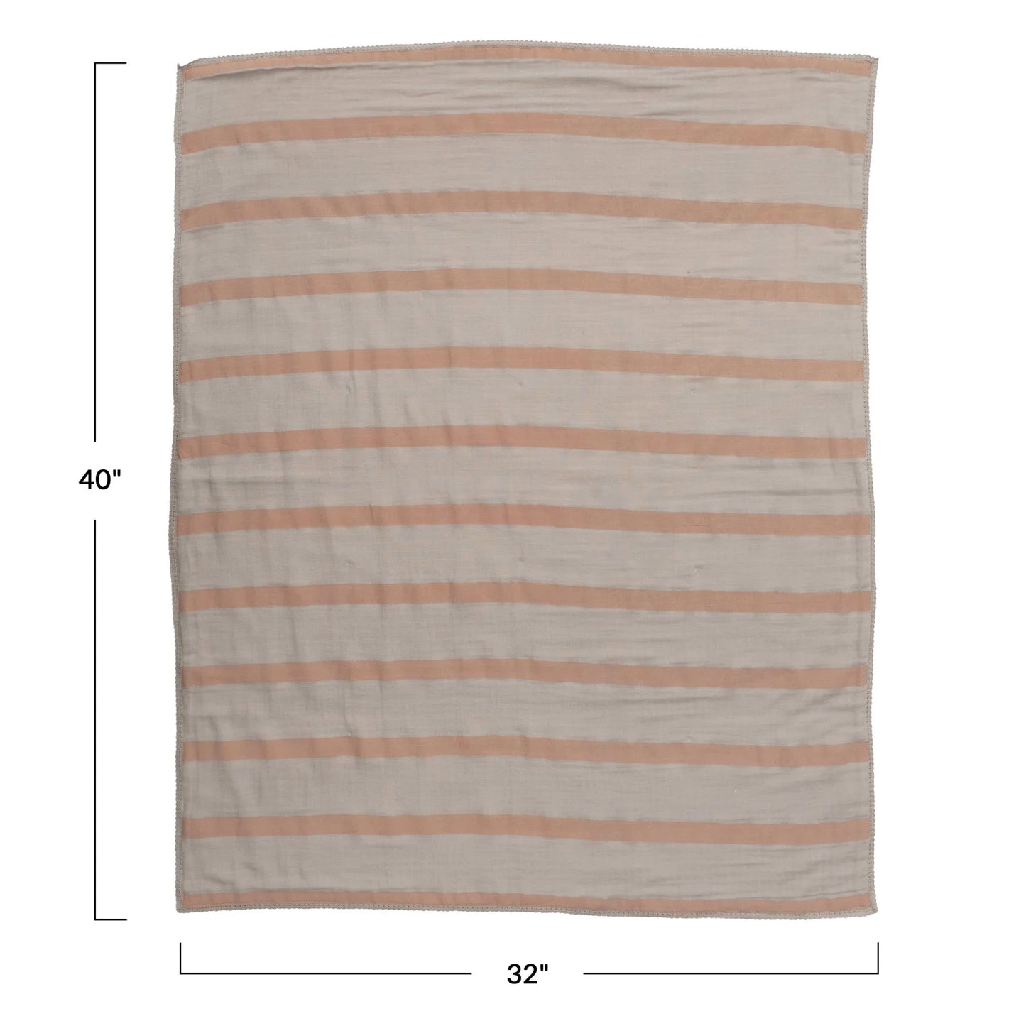 Creative Coop Cotton Baby Blanket
