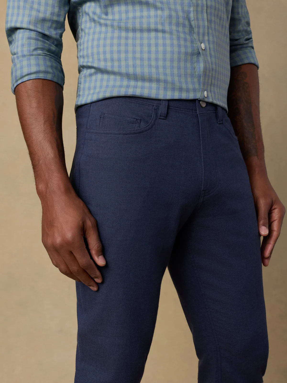 Faherty Men’s Movement Linen 5 Pocket Pant