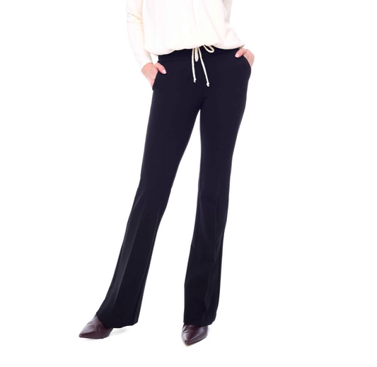 UP! Ponte Boot Leg Trouser - Black