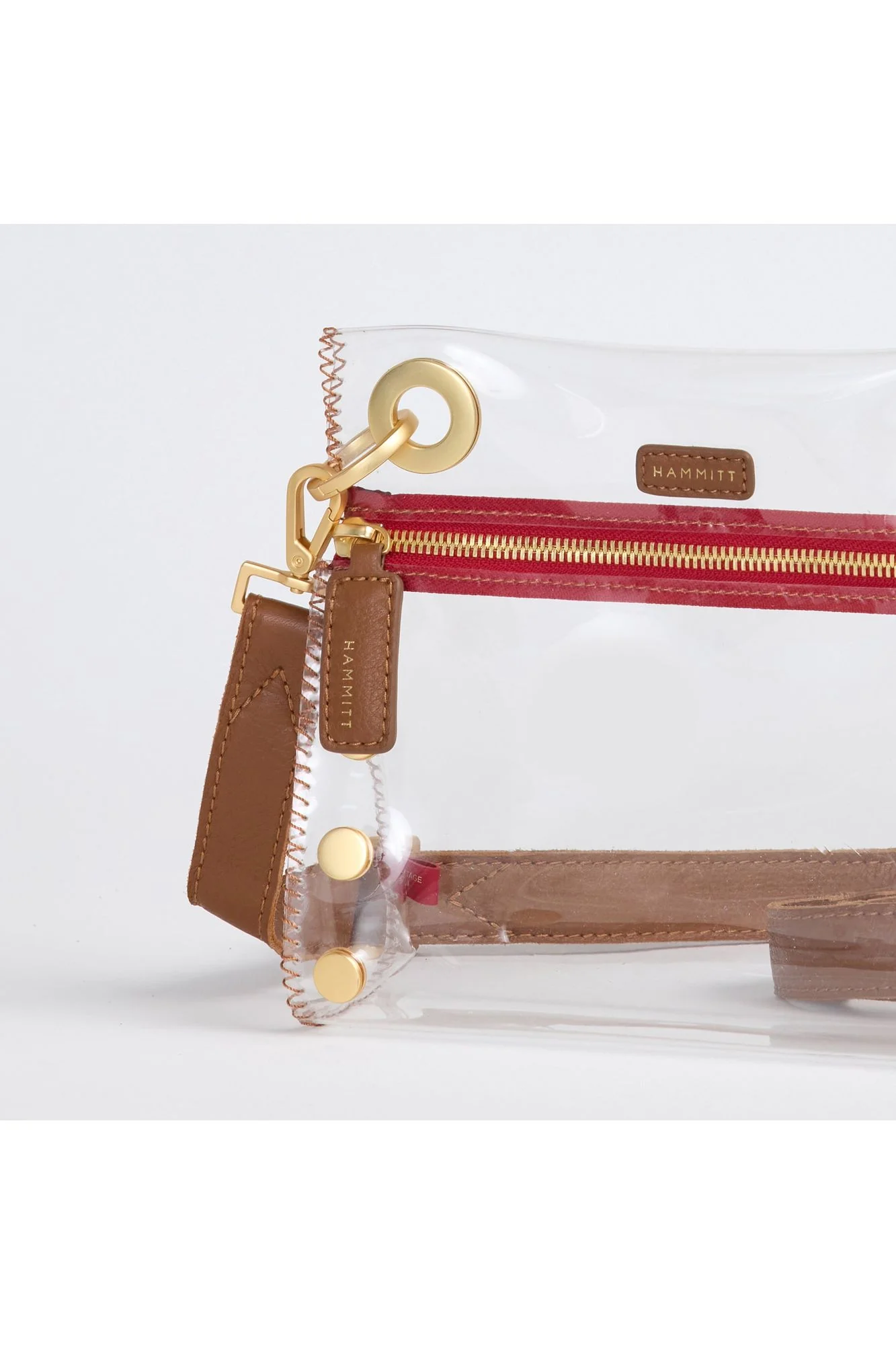 Hammitt Tony Small Clear Mahogany Pebble