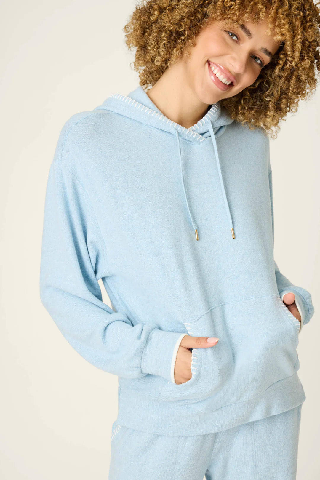 PJ Salvage Western Blooms Dream Blue Hoodie