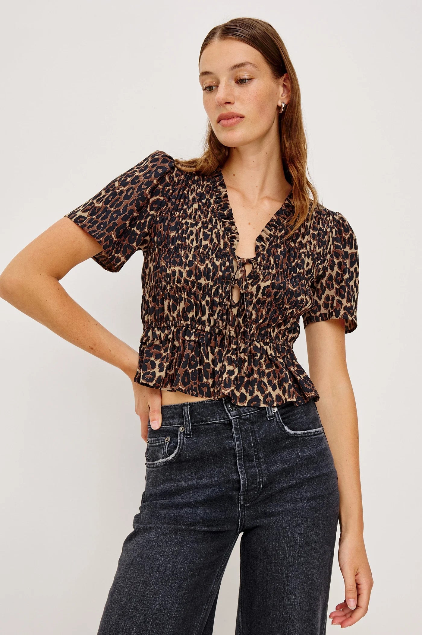 Rails Portia Top Brown-Nala