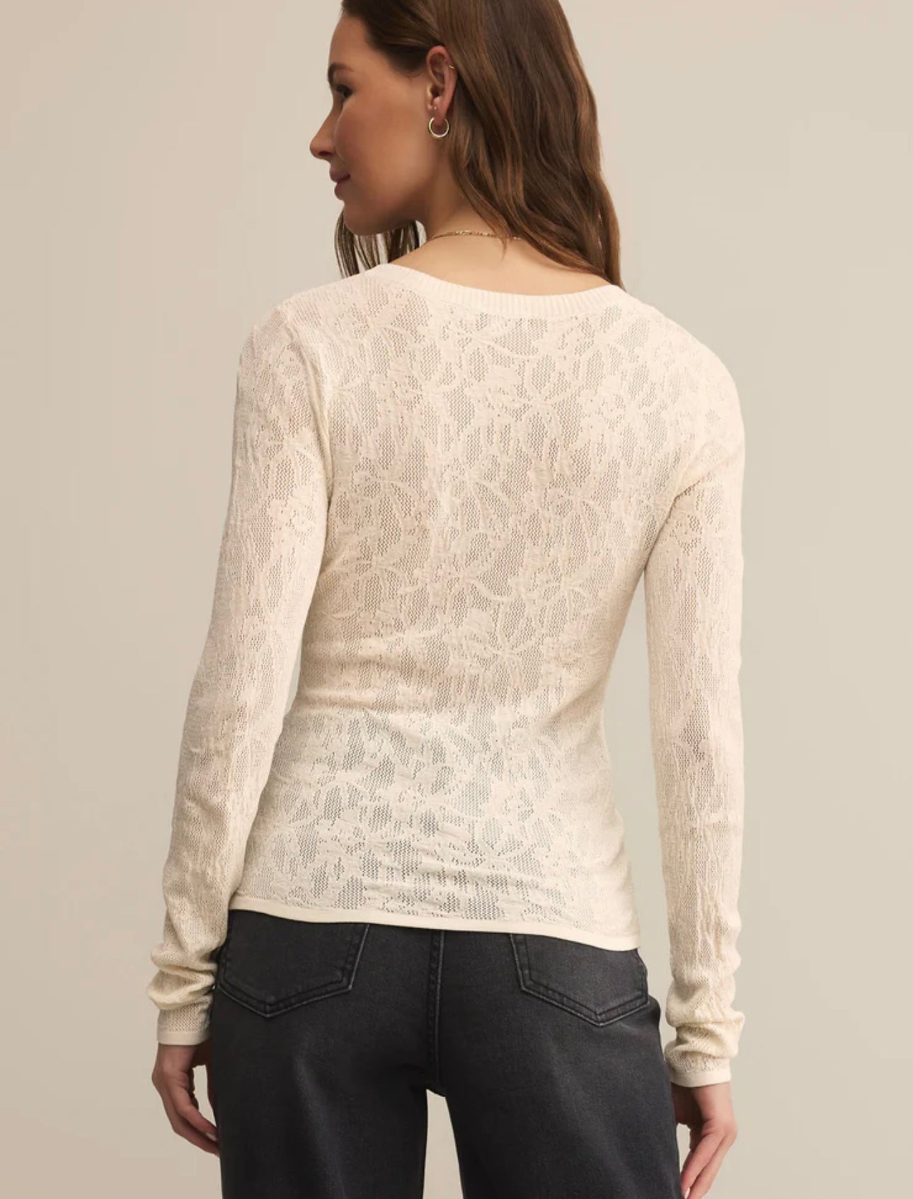 Zsupply Tibi Scoop Neck Mesh Top