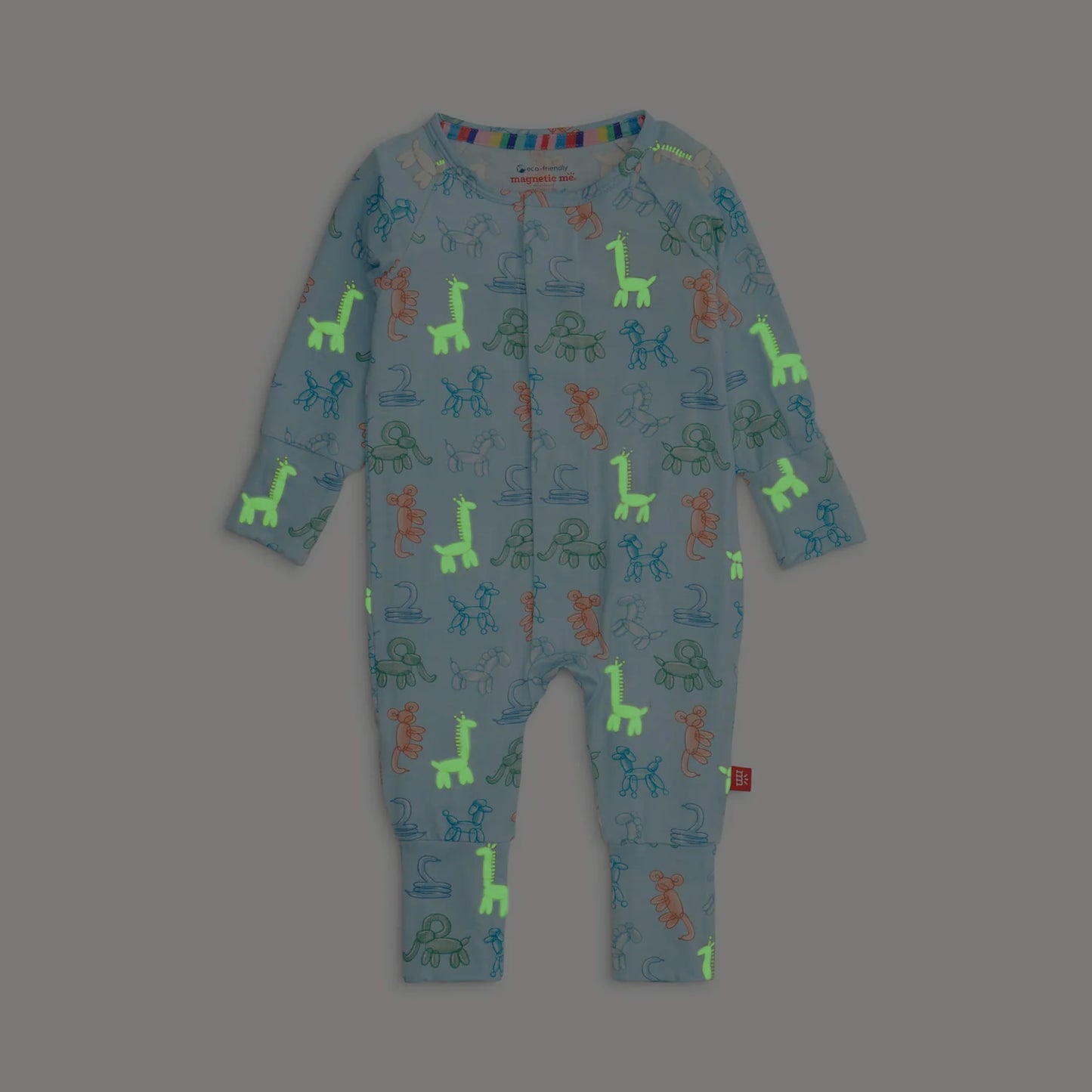 Magnetic Me Blue Party Animals Glow In The Dark Convertible Coverall