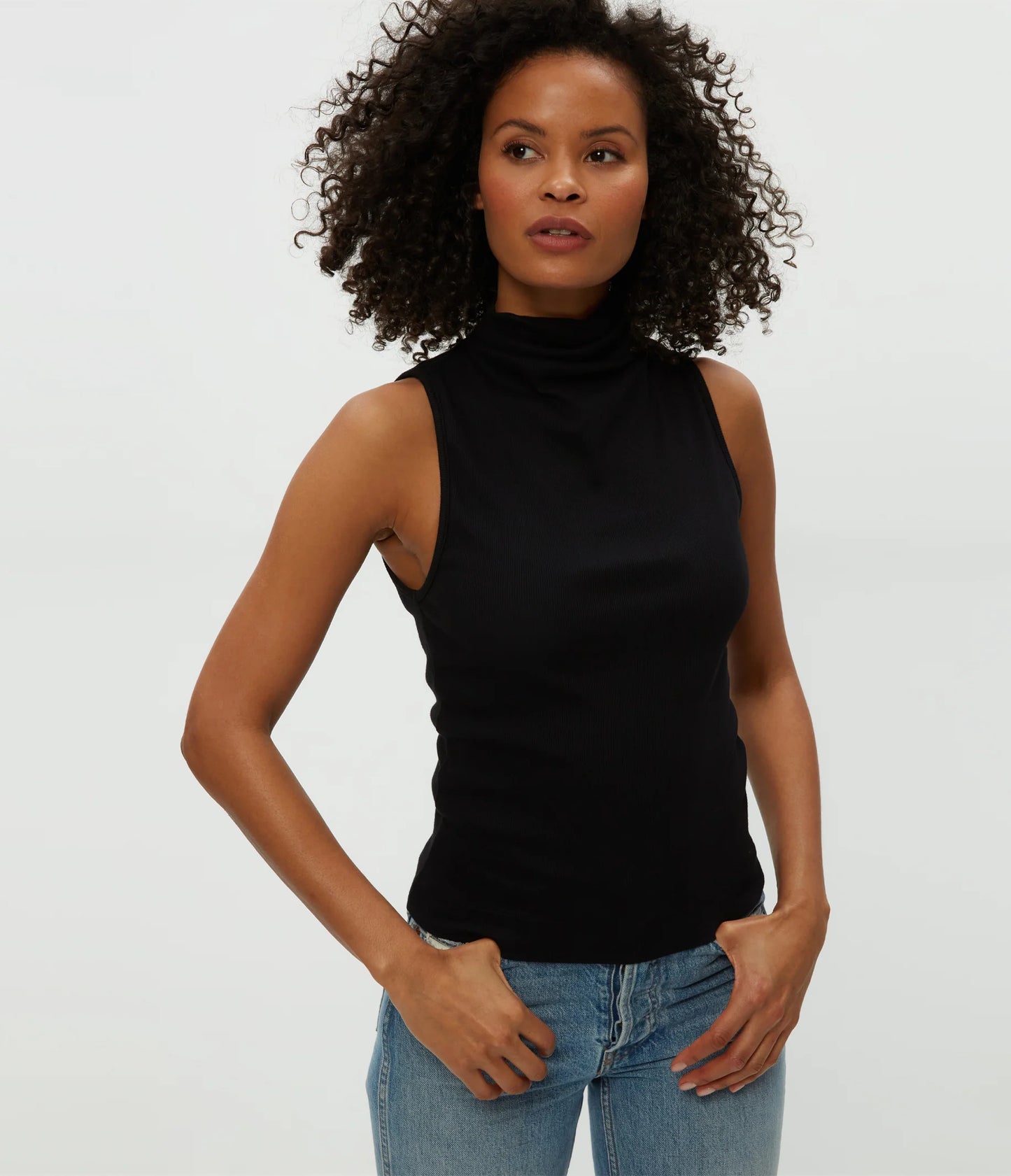 Michael Stars Chiara Drape Neck Tank