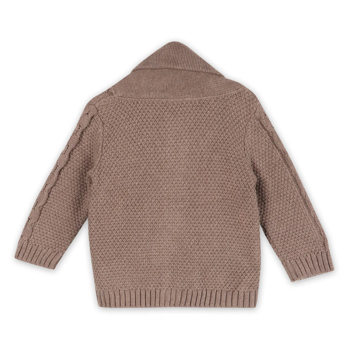 Viverano Organics Shawl Collar Cable Knit Baby Cardigan