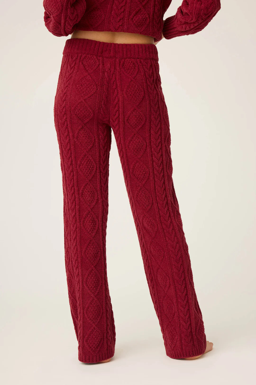 Pj Salvage Cable Knit Pant Port