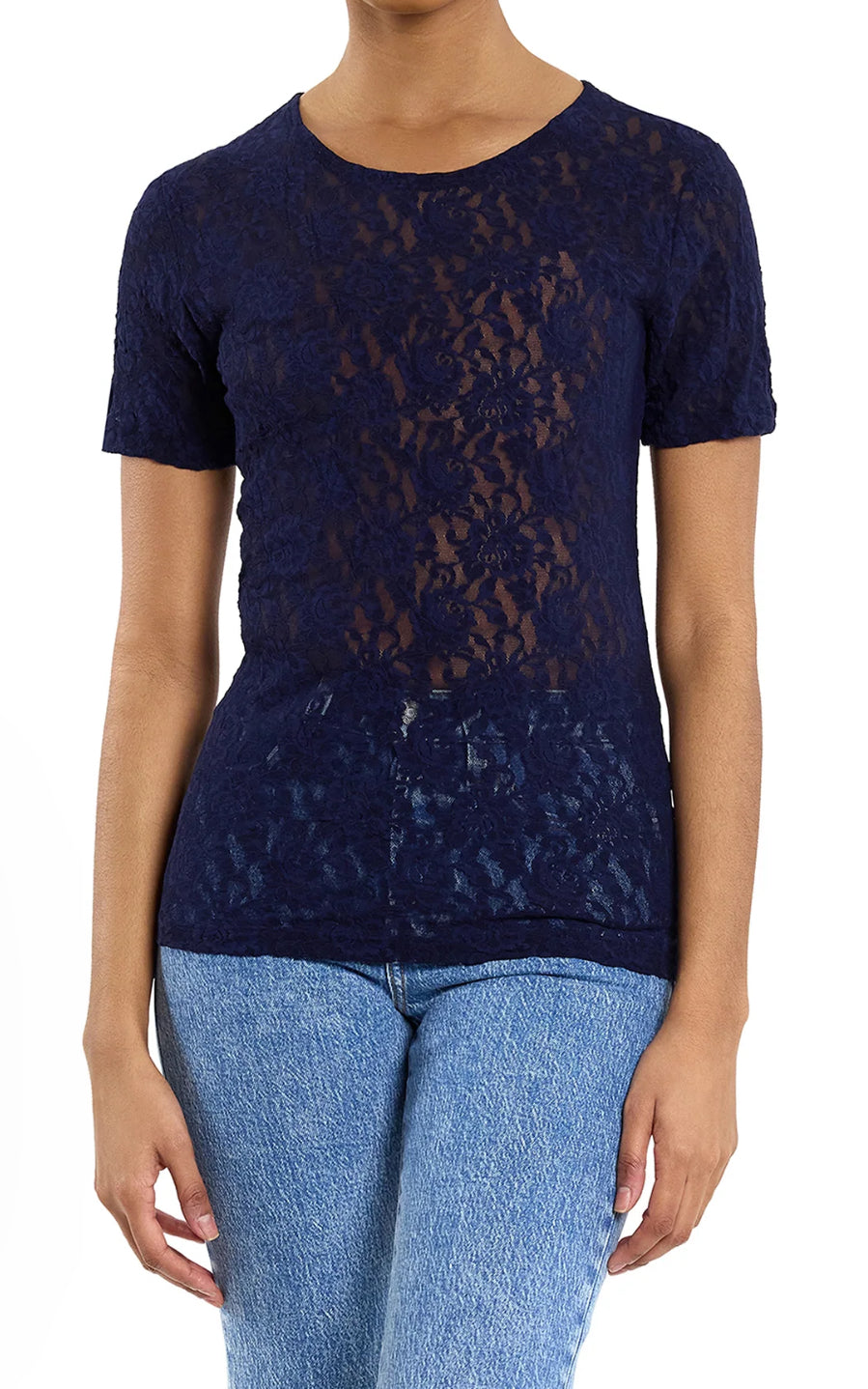 Hanky Panky Signature Lace Short Sleeve Top