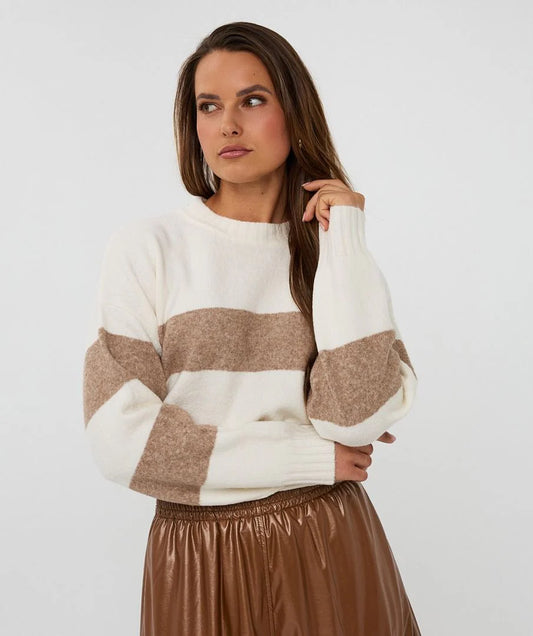 Esqualo Sweater Striped Melange