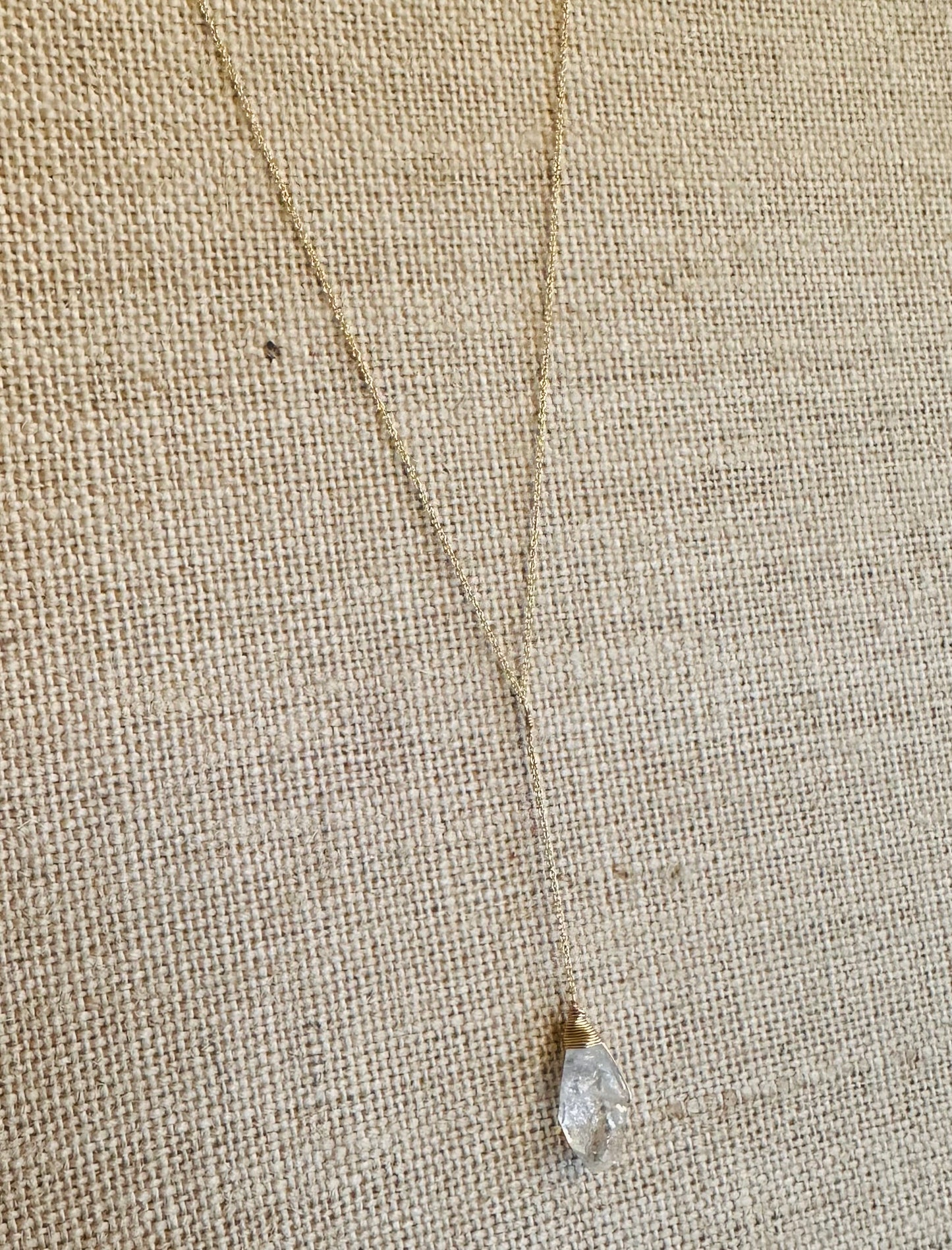 Elysium Jewelry Herkimer Lariat Necklace