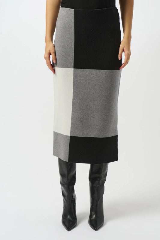 Joseph Ribkoff Color Block Midi Skirt