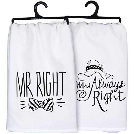 Primitives by Kathy Mr and Mrs Towels