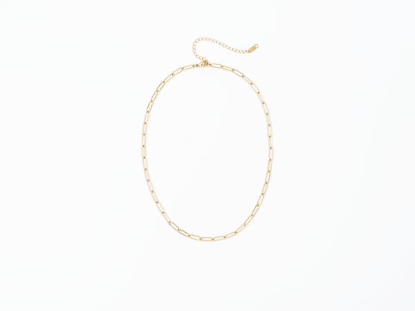 Meralora PVD Paperclip Chain Necklace
