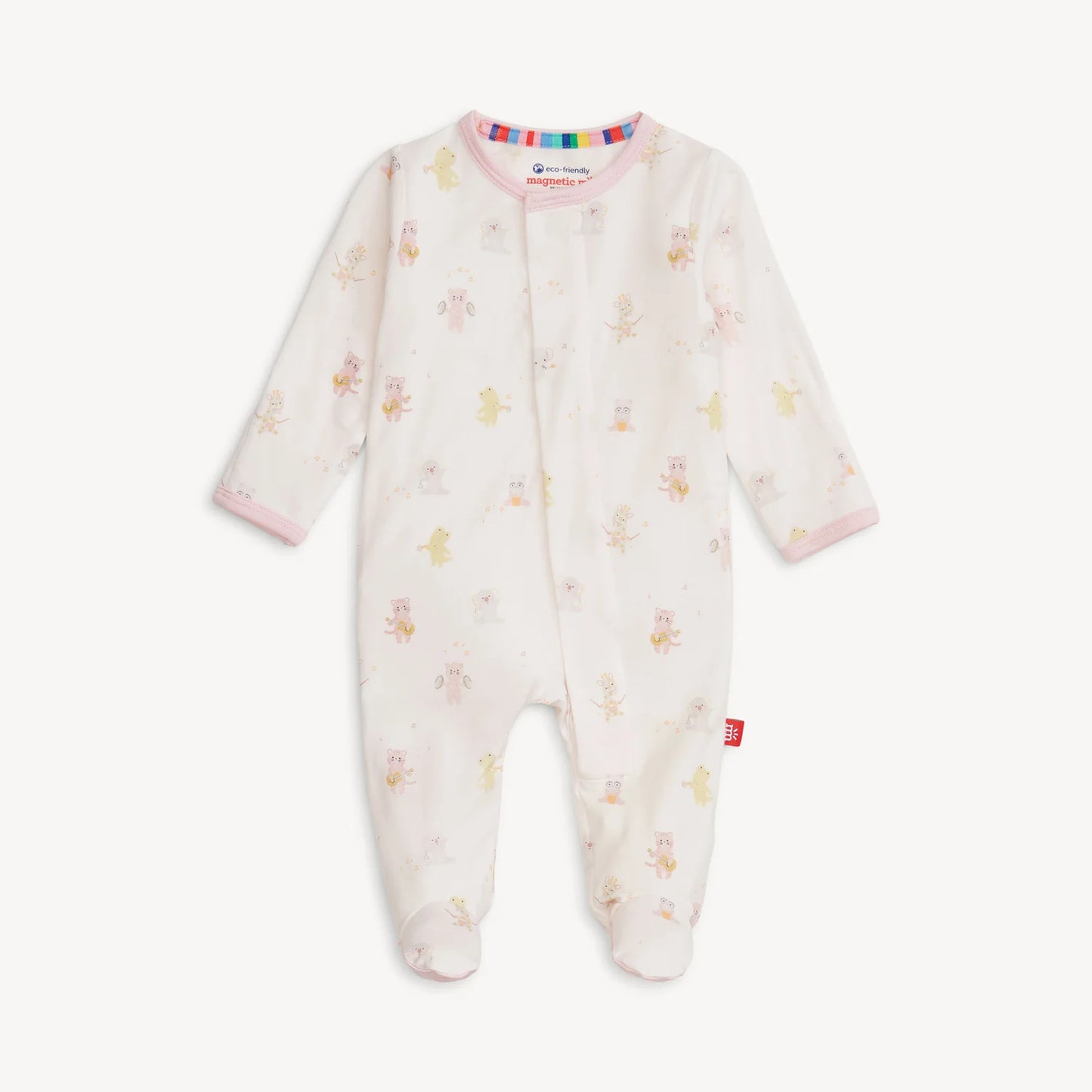 Magnetic Me Pink Baby Beats Footie