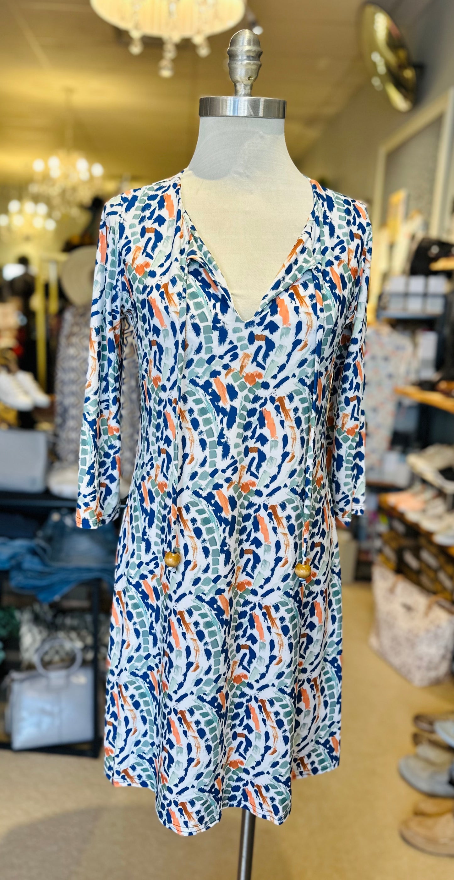 Viereck Masala 3/4 Sleeve Dress