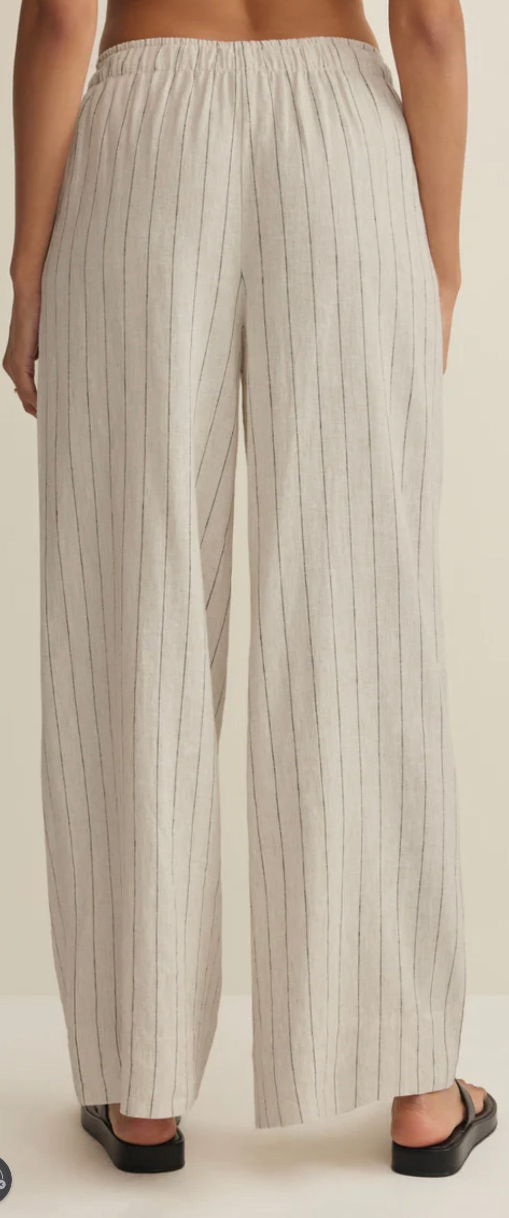 ZSupply Henri Striped Wide Leg Linen Pant
