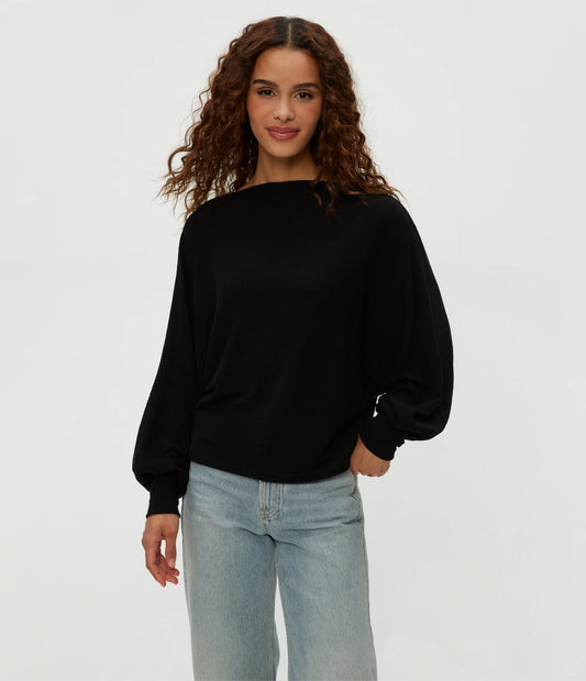 Michael Stars Roxy Balloon Sleeve Top