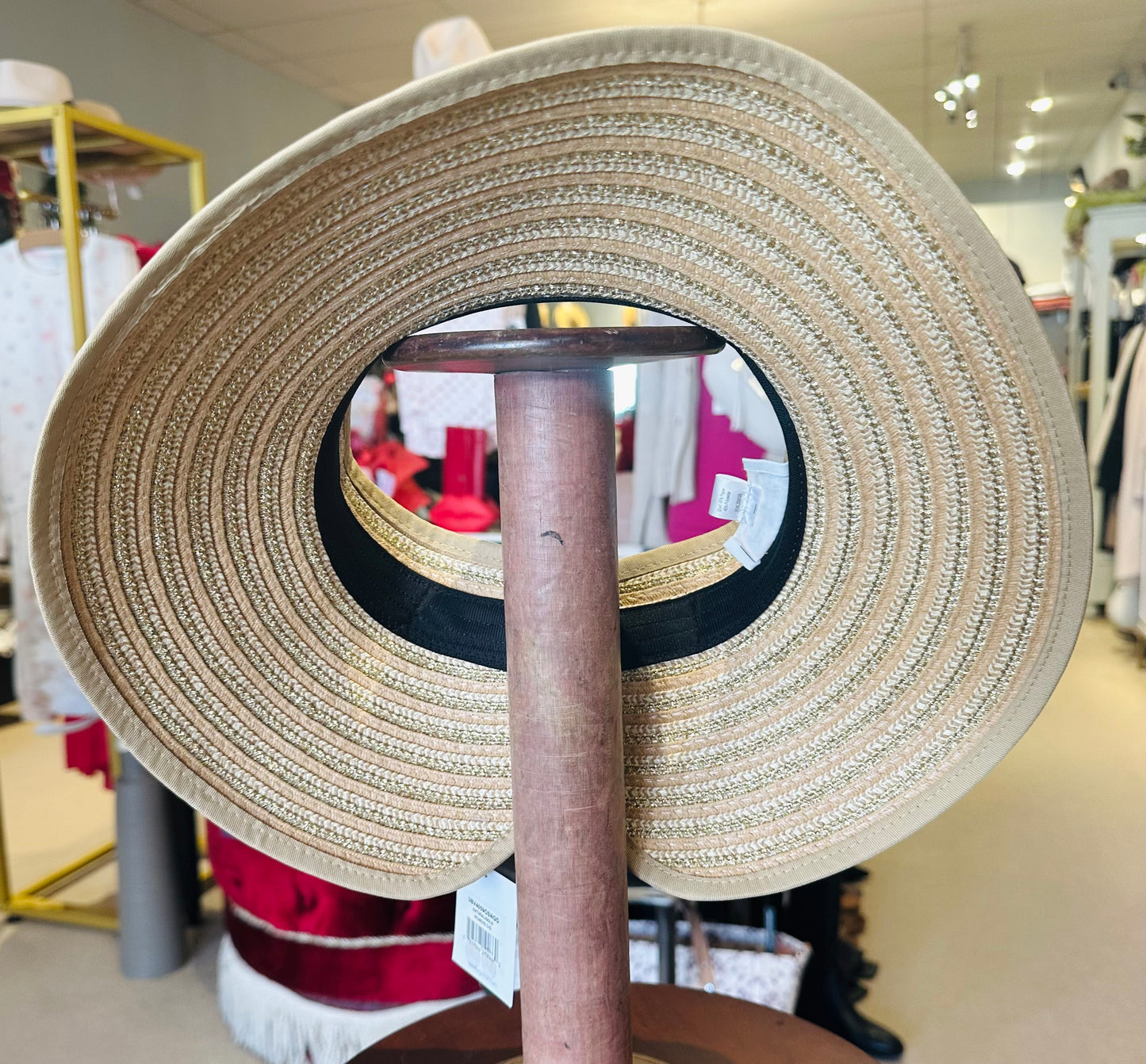 San Diego Hat Company Mixed Paper And Gold Visor