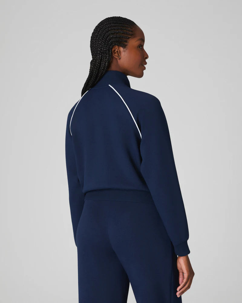 Spanx Airpique Track Jacket Timeless Navy