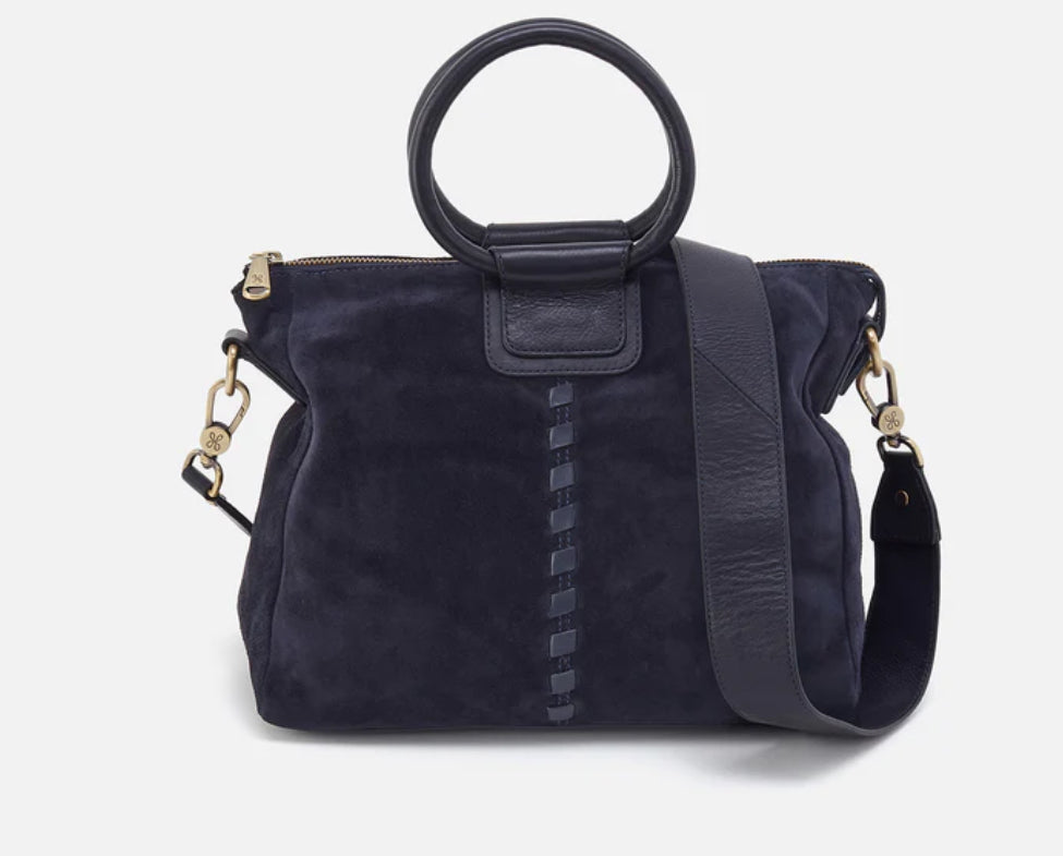 Hobo Sheila Med Satchel Navy