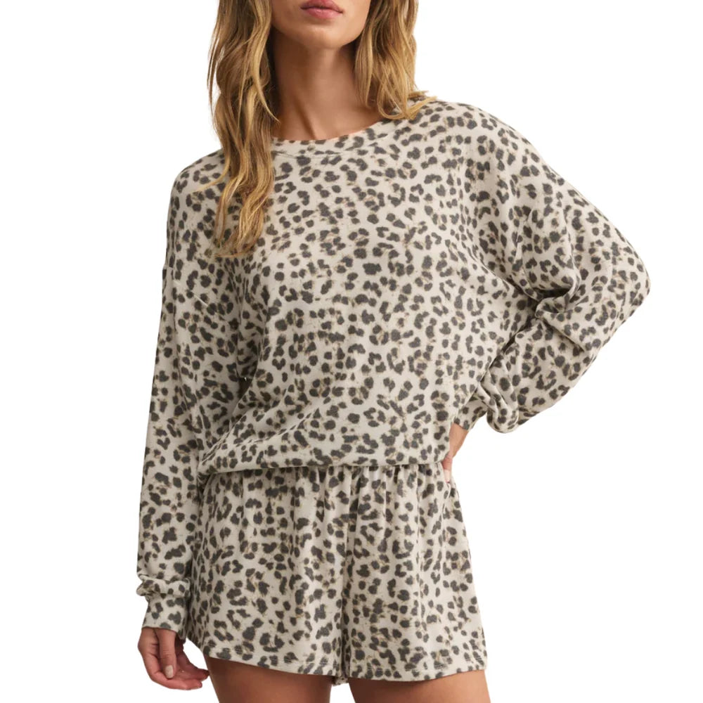Zsupply Luxe Leopard L/S Top