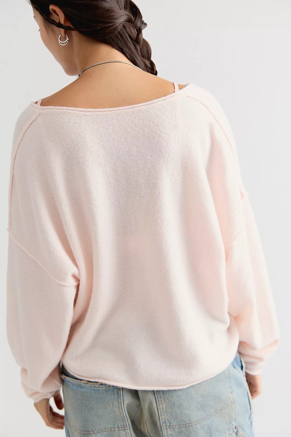 Free People See Me V-Neck Pullover