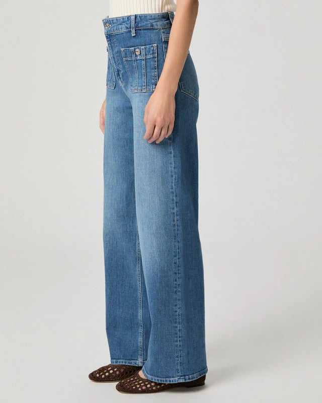 Paige Anessa 31 Seamed Patch Pocket-Paley
