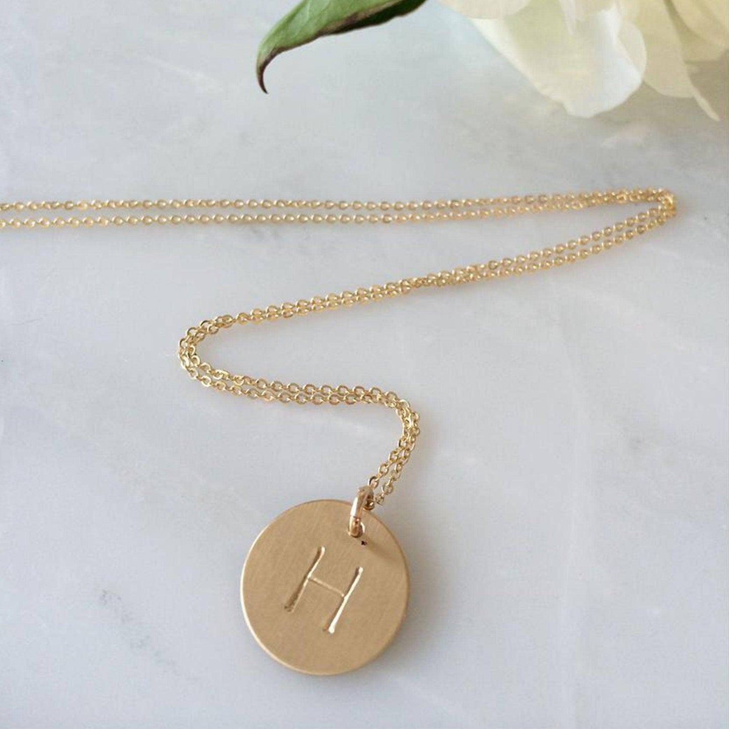 Classic Coin Necklace: 18" / Butter / 14k Gold Fill