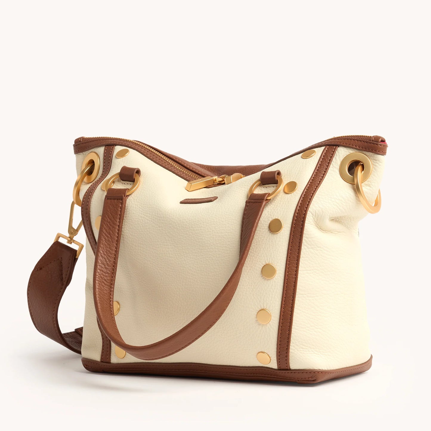 Hammitt Daniel Medium Courtyard Cream/Brushed Gold