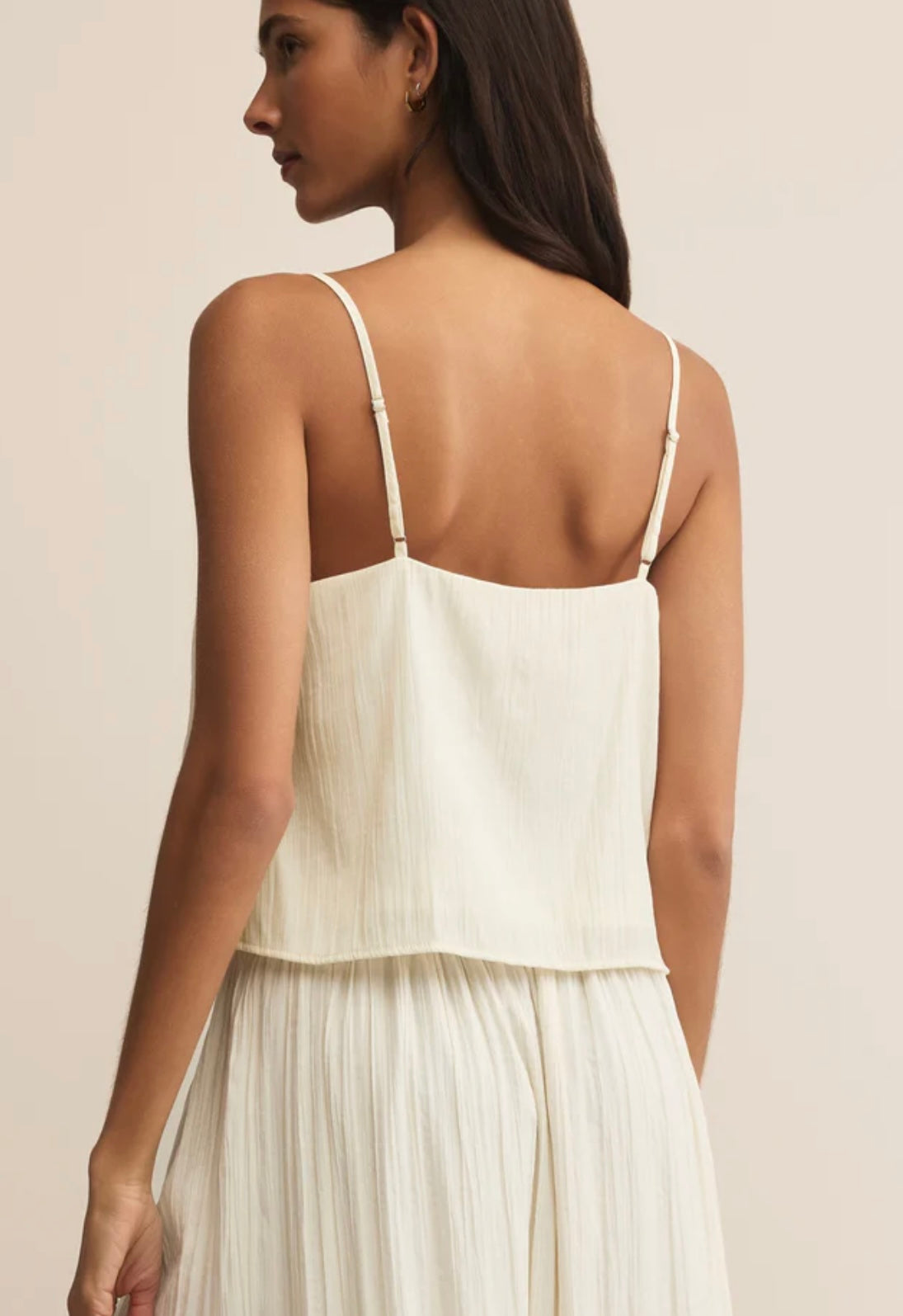 Zsupply Fiore Crinkle Satin Tank