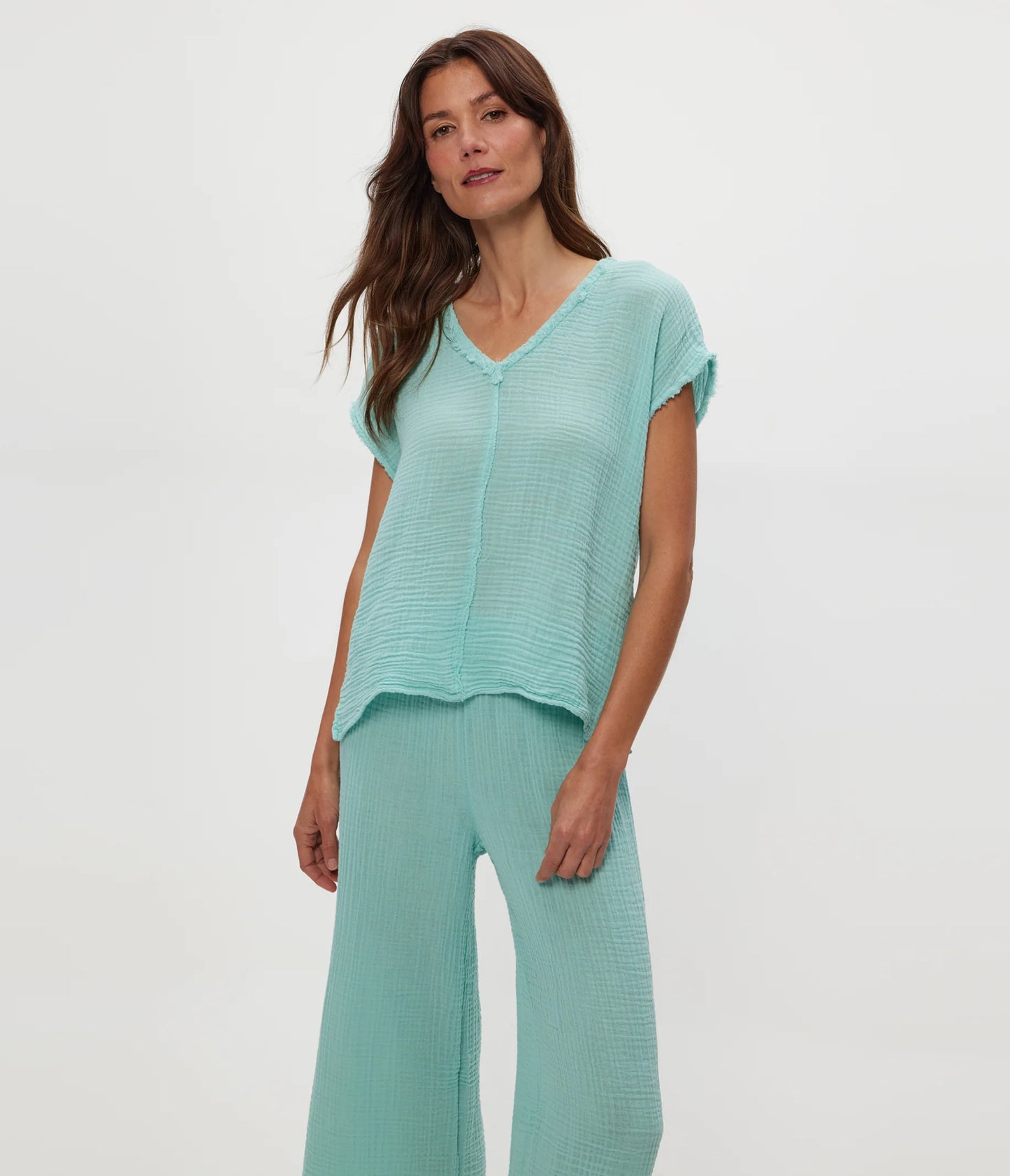 Michael Stars Draya V-Neck Top Serene
