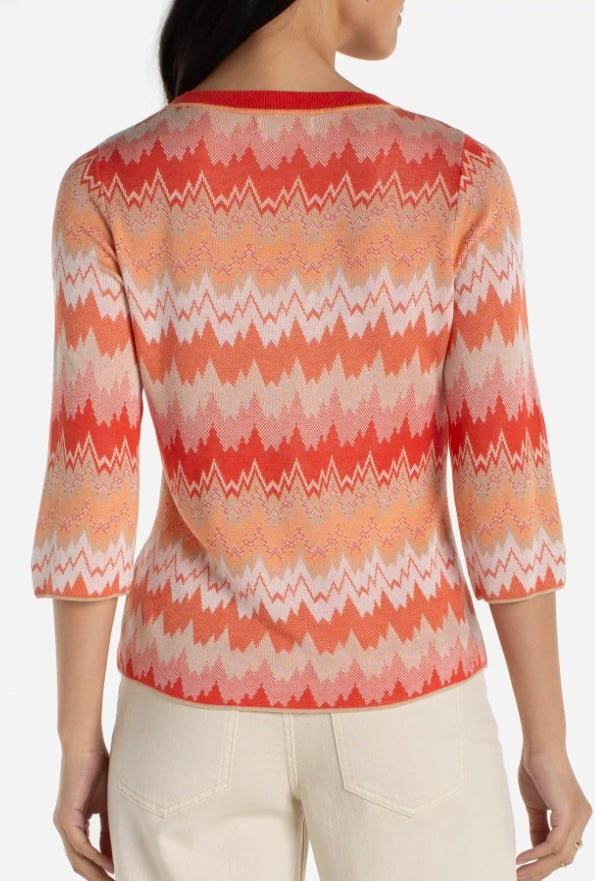 Liverpool 3/4 Sleeve V-Neck Sweater