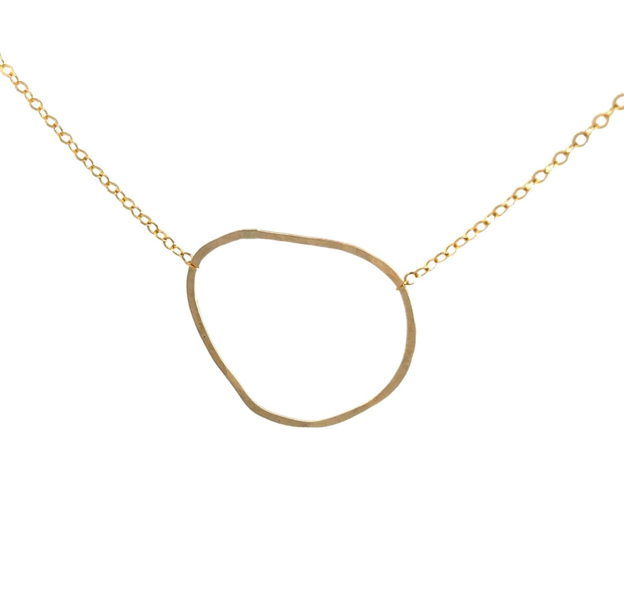 Kate Jack Organic Circle Paperclip Chain Necklace