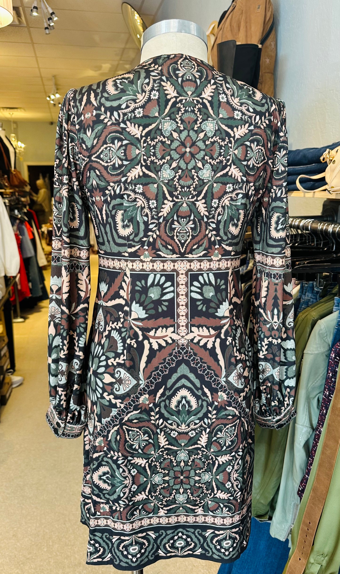 Hale Bob Long Sleeve Jersey Dress