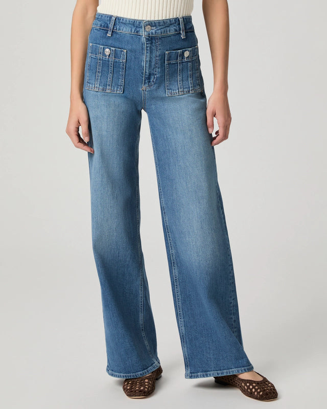 Paige Anessa 31 Seamed Patch Pocket-Paley