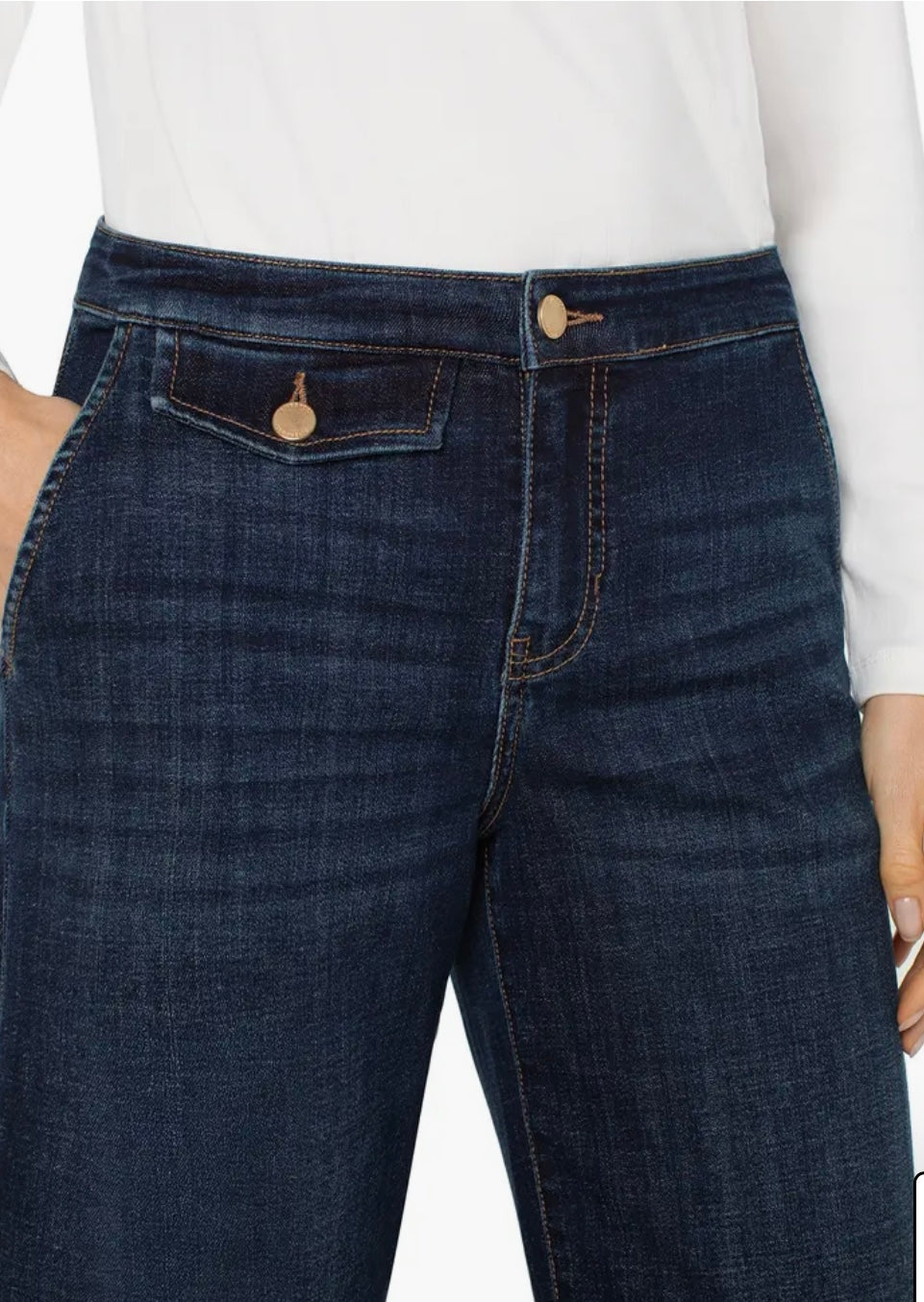 Liverpool Stride Wide Leg Jean Albany