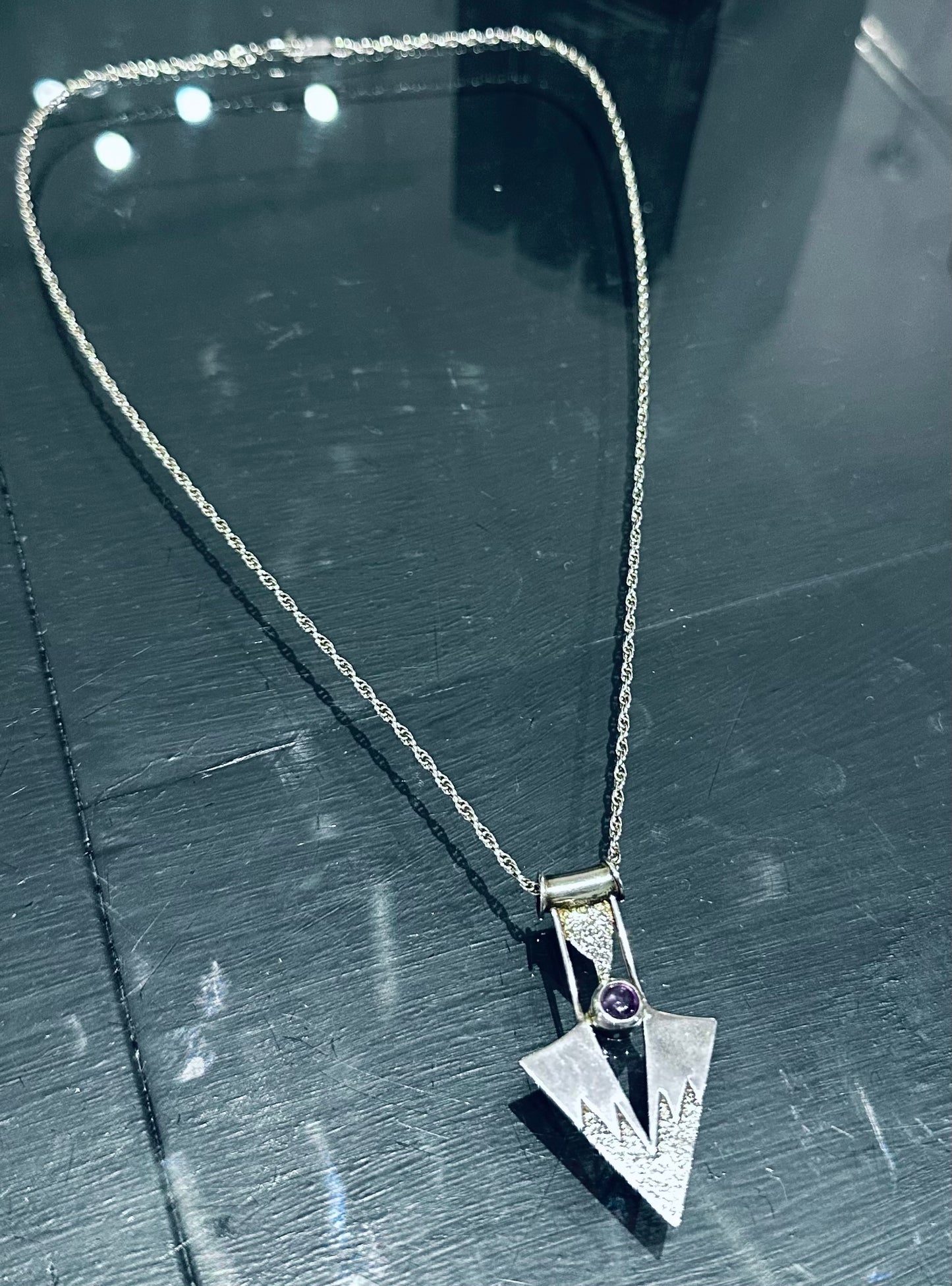Sterling Silver Amethyst Necklace
