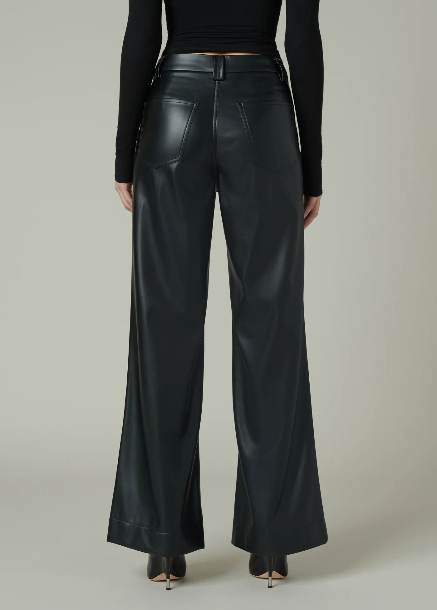Joe’s The Mia Vegan Leather Wide Leg Trouser